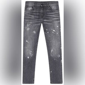 Off-White Men's Black Splatter Jeans